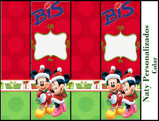 Mickey y Minnie Santa: Kit para Navidad para Descargar Gratis.