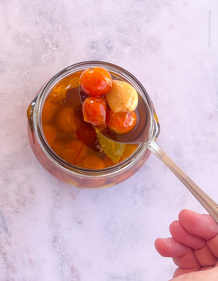 Tomates cherry confitados en Crock-Pot