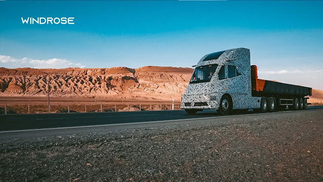 Windrose Technology completa con éxito las pruebas de alta temperatura de su camión eléctrico