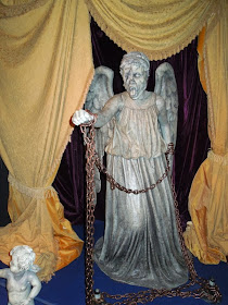 Chained Weeping Angel prop Doctor Who