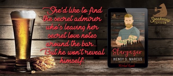 She’d like to find the secret admirer who’s leaving her secret love notes around the bar… But he won’t reveal himself.