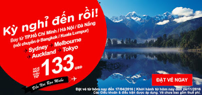 Air Asia khuyến mãi vé đi Singapore giá rẻ