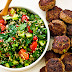 Lamb koftas with rustic tabouli recipe