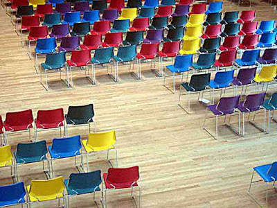 chairs in Disney Hall's BP Hall