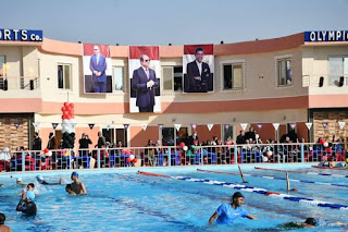 وزير الشباب يفتتح مجمع حمامات السباحة بمركز التنمية الشبابية ب 15 مايو