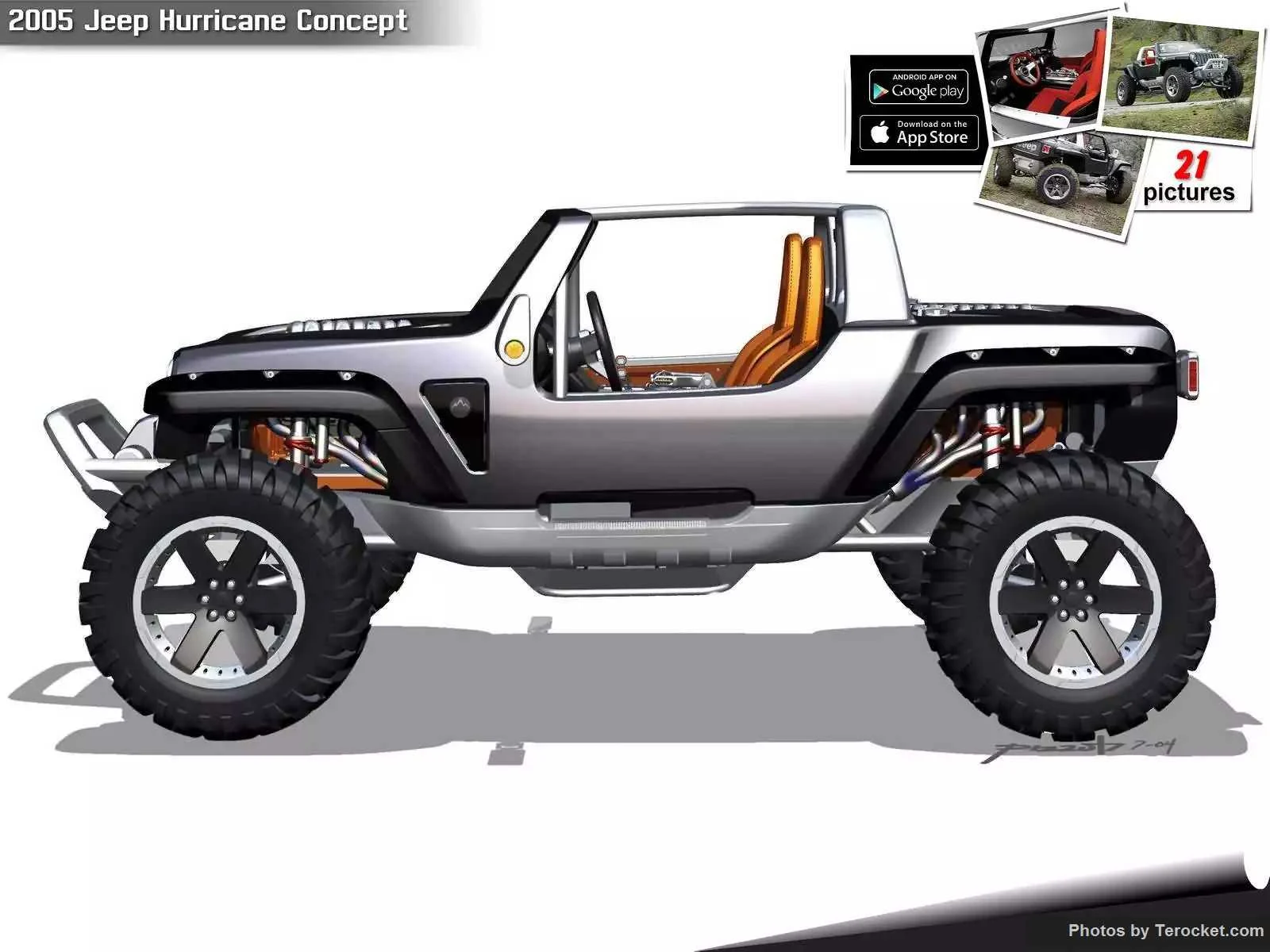 Hình ảnh xe ô tô Jeep Hurricane Concept 2005 & nội ngoại thất