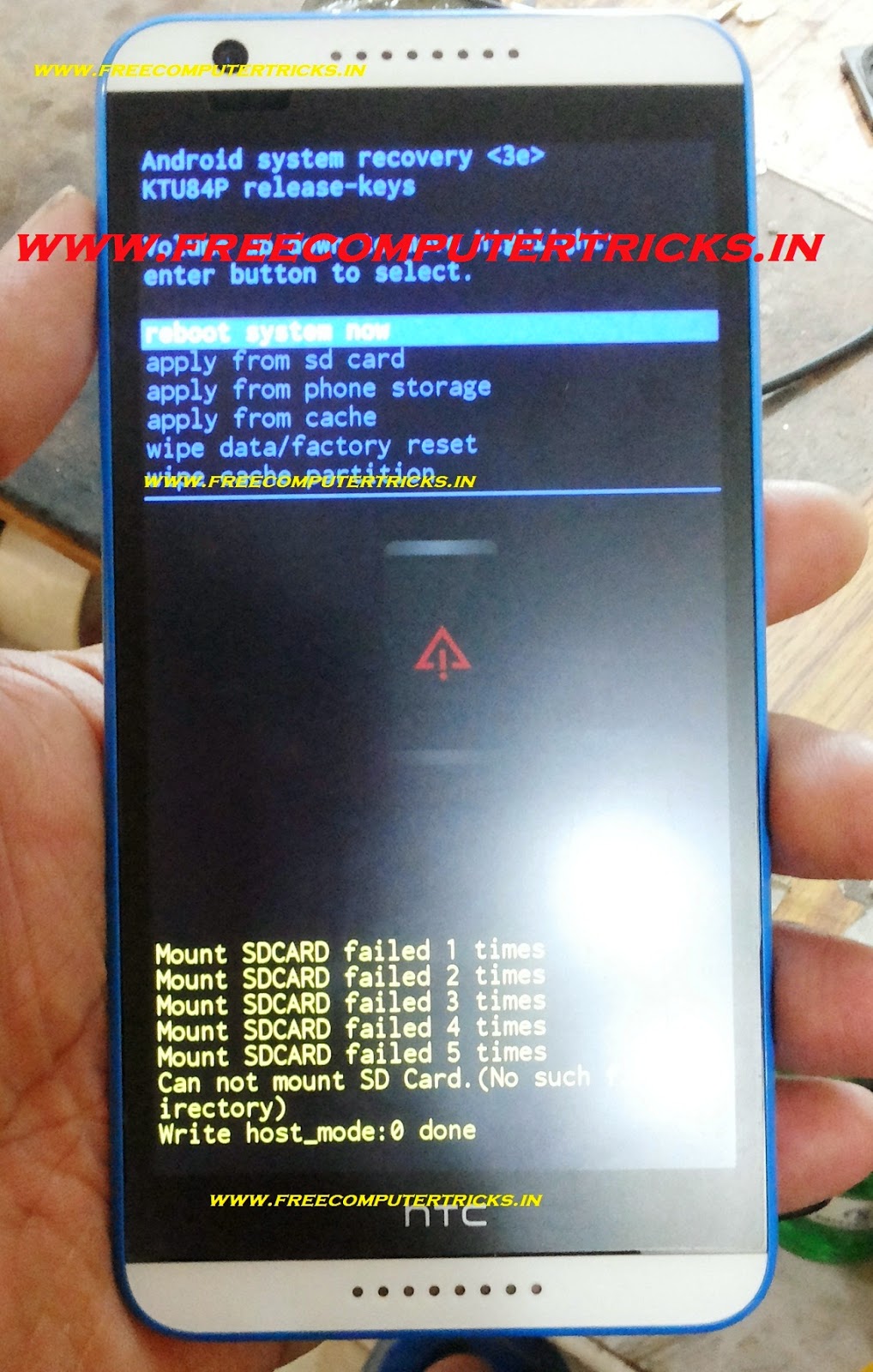 Htc desire 820 reset button