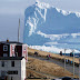 150 foot iceberg passes through Iceberg Alley near Ferryland, Newfoundland, Canada