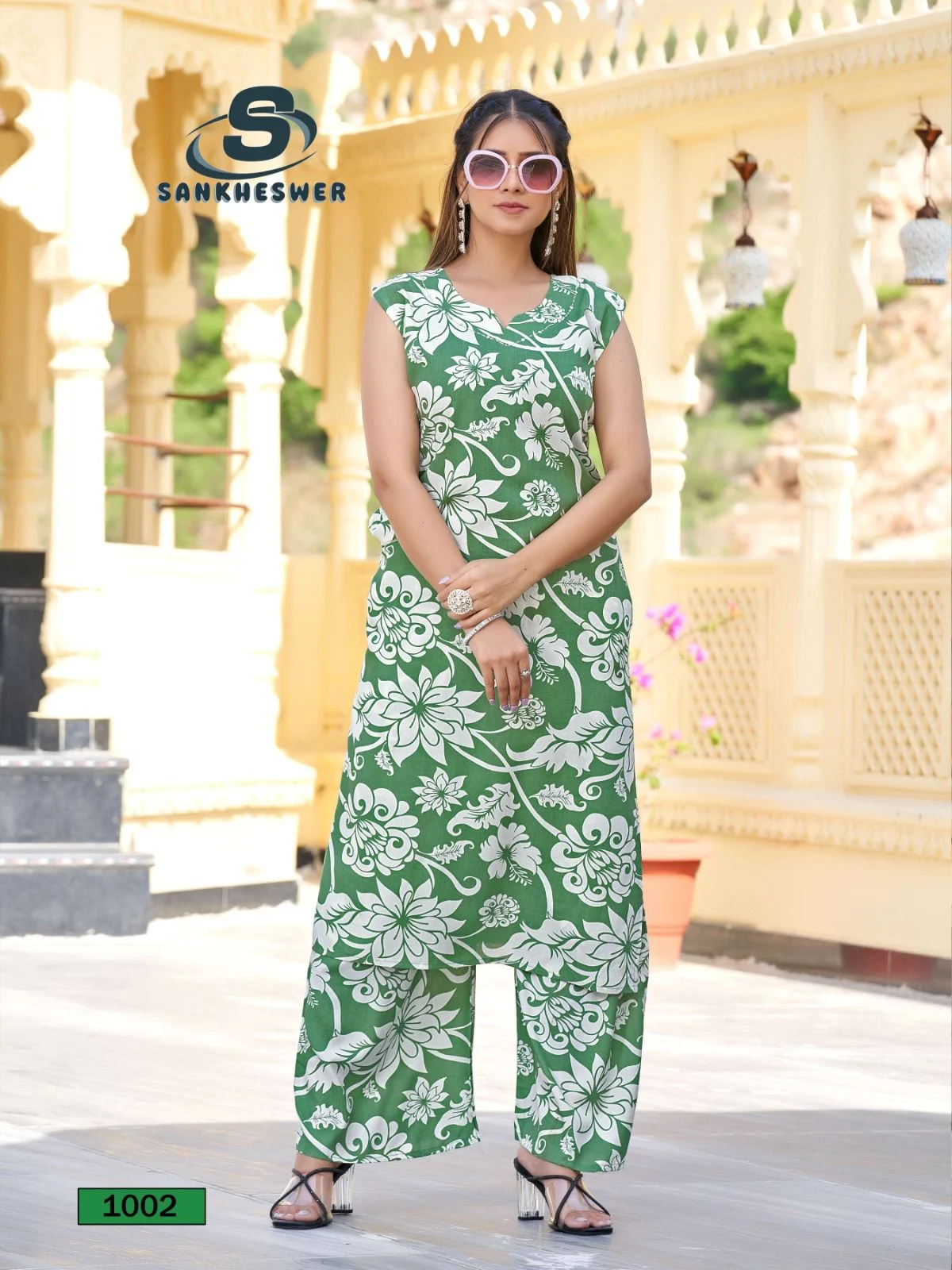 Summer Cool Vol 1 Sankheswer Reyon With Work Co Ord Set