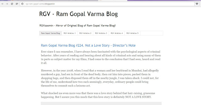 Blog On RamGopalVarma