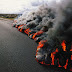 Lava dari letusan gunung Kilauea.....