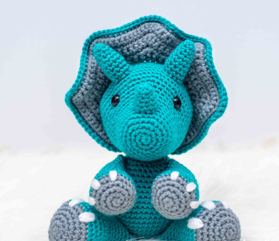 Triceratops crochet pattern for you