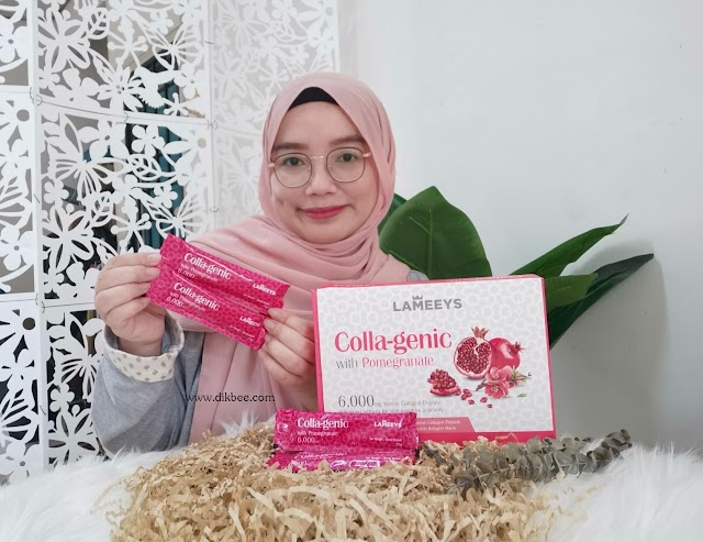 LAMEEYS Colla-genic Dengan Jus Delima Untuk Kecantikan, Penghidaratan Tambahan dan Kesihatan