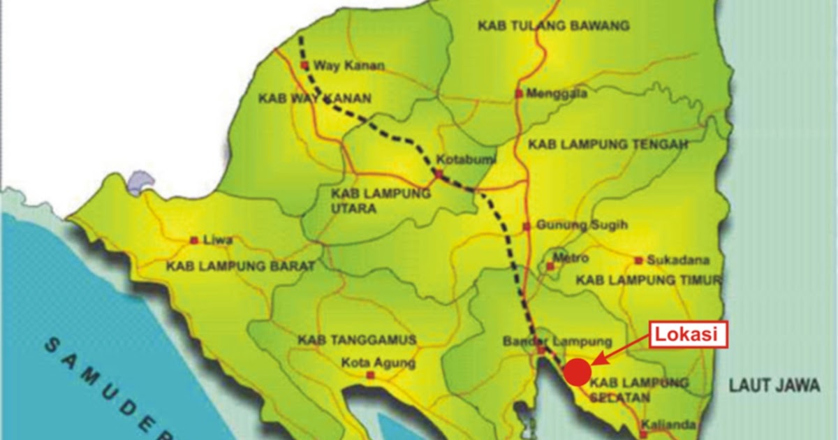 Map of Lampung  Dwi Budi Hastuti S Pd SMP 4 Metro 