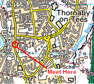 Map of the Oddfellows Arms area in Thornaby