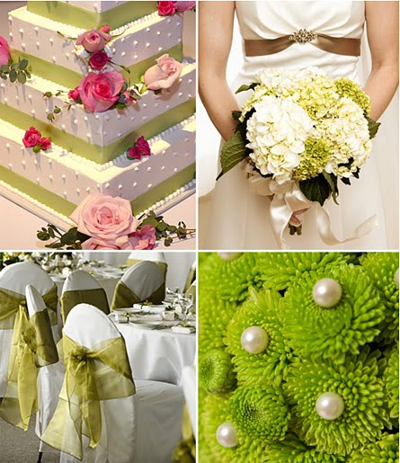 Main Color Green June Wedding Inspirations