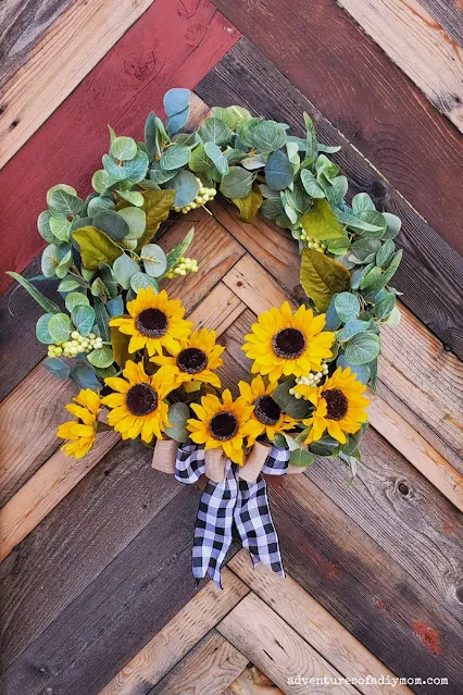 Make a Sunflower Wreath using this easy DIY tutorial and video.