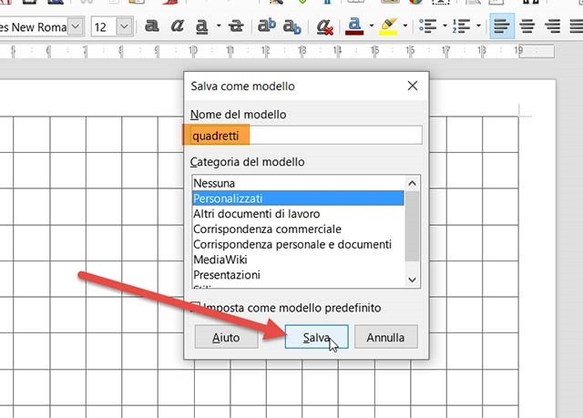 Come Creare Un Documento A Quadretti Con Word E Libre Office Idpcein