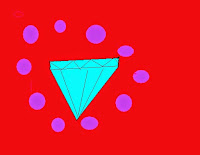 Dibujo el brillante diamante