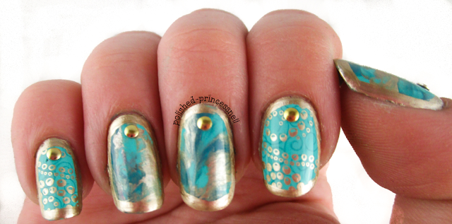 weekly-nail-art-challenge-wnac-turqoise-gold-stamped-nails