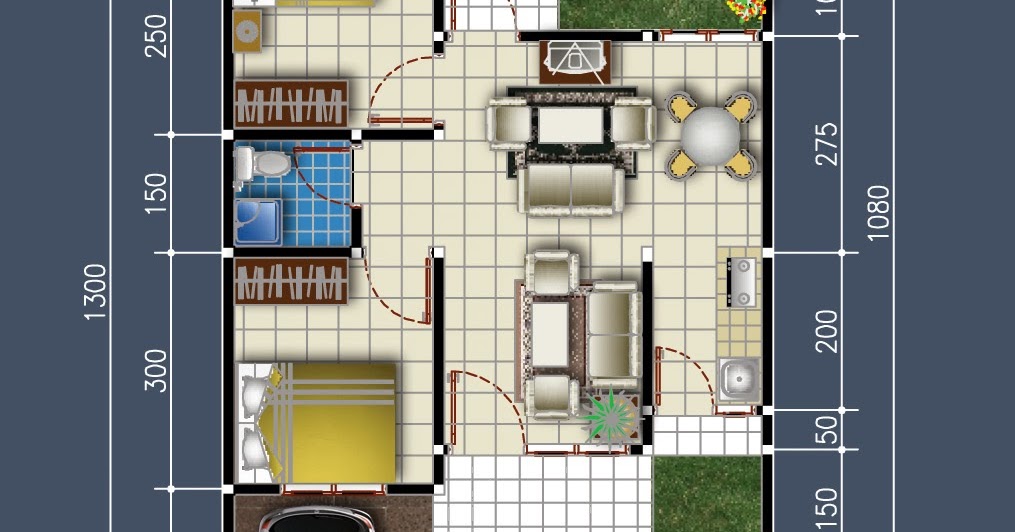 Desain Rumah Sederhana Minimalis  Denah Rumah Minimalis  