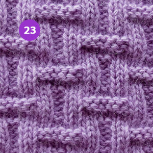 Basket weave Knitted Pattern