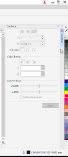 Cara menampilkan Color pallete corel draw