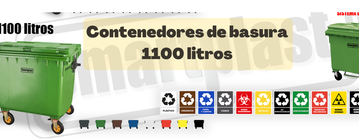 CONTENEDORES DE BASURA 1100 LITROS - Distribuidora FJJ SAC