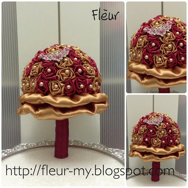 Red and Gold Bouquet by Fleur