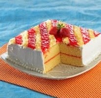 Resep Cake Keju Stroberi