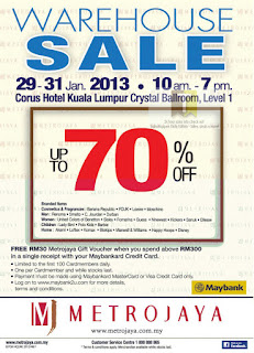 Metrojaya Warehouse Sale KL 2013