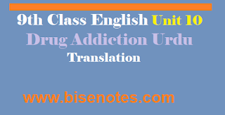 9th Class English Unit 10 Urdu Translation