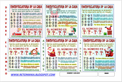 Descubre el número, El número oculto, Picas y Fijas, ¿Cuál es el número?, Encuentra el número, Matemáticas y Navidad,