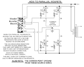 Pwr Invetar Diagram - How To Parallel Mosfets 1000 Watt Power Inverter - Pwr Invetar Diagram