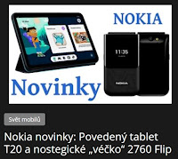 Nokia novinky: Povedený tablet T20 a nostegické „véčko“ 2760 Flip - AzaNoviny