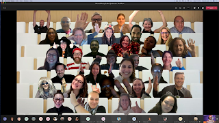 About 40 educators in Microsoft Teams together mode.