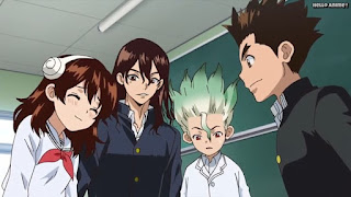 ドクターストーンアニメ 1期5話 石神千空 大木大樹 小川杠 獅子王司 Dr. STONE Episode 5