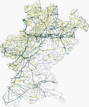 Santarém Mapa Regional da Região