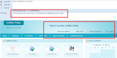 Bypassing Login Panel with SQL Queries