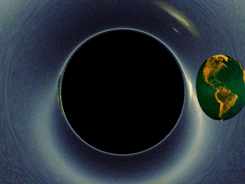 Earth orbiting a Black Hole- Shubham Singh (Universe)