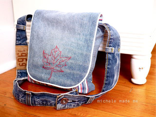 Maple Leaf Messenger Bag for The Boy