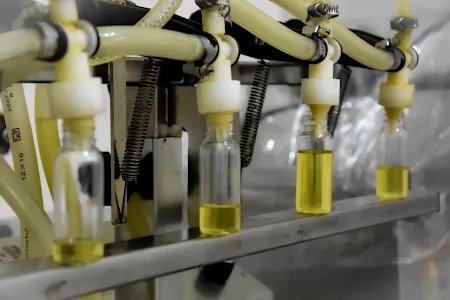 Here we have 100% pure oil from BioProgreen. We do business with our partners, so that they can benefit from quality oil under their brand.
