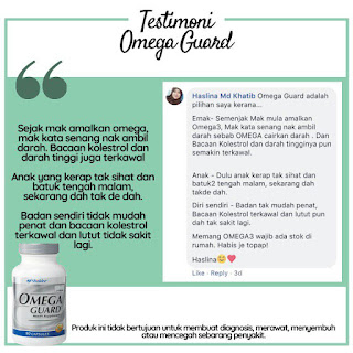 Testimoni Omega Guard Shaklee Untuk Kanak-kanak dan Kurus