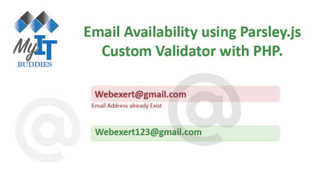 Email Availability using Parsley.js  Custom Validator with PHP