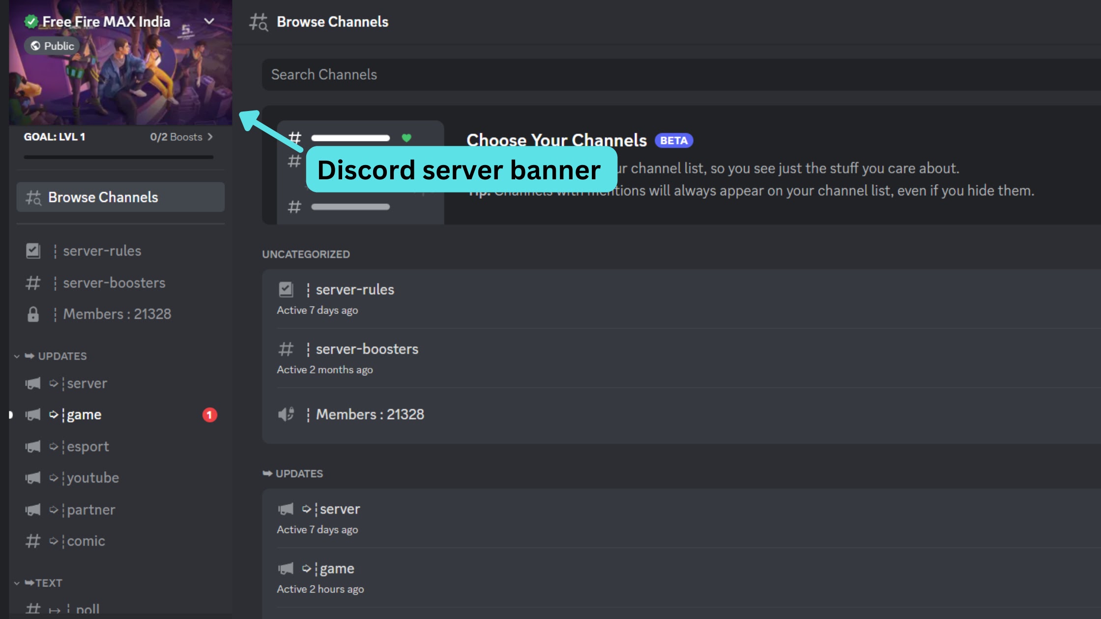 What is discord server banner