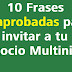 10 frases comprobadas para invitar a tu negocio multinivel