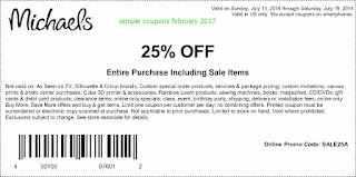 Michaels coupons february 2017