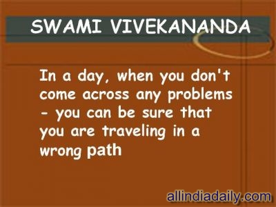 Quote by Swami Vivekananda 