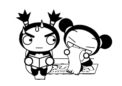 Postal Dia da Mãe Pucca - Pinta e Recorta!