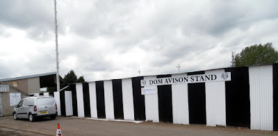 The Dom Avison Stand at Brigg Town Football Club's Hawthorns ground